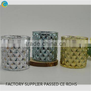 crackle glass votive candle holders