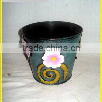 Metal Flower Pot Garden Home With 3D Metal Application Iron Flower Pot Stand photo-5