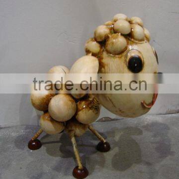 Garden series metal sheep home decoration handmade
