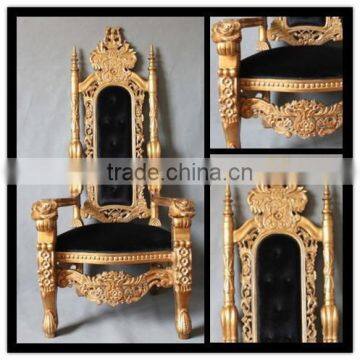 MD-0029-01 Antique Golden King Throne Chair in Hot Selling photo-3
