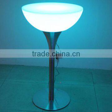 High LED Cocktail Table for Wedding Led Illuminated Furniture Bar Table photo-3