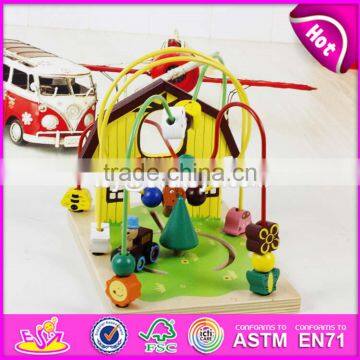 оптовая продажа лучших деревянных игрушек из бусин для маленьких детей, образовательные игры, деревянные игрушки из бусин для маленьких детей W11B141 photo-6