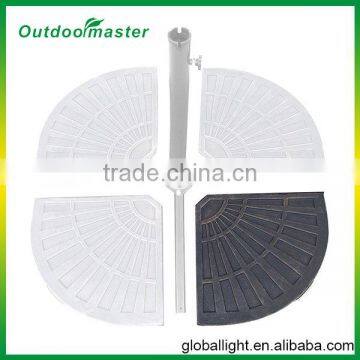 Patio Fan Shaped Resin Bronze Umbrella Base for Cross Base Umbrella photo-2