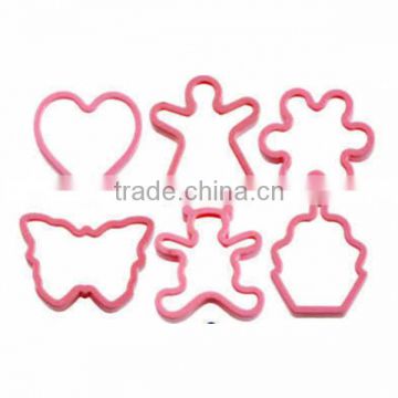 BC-1023 6-Piece Plastic cookie cutter set