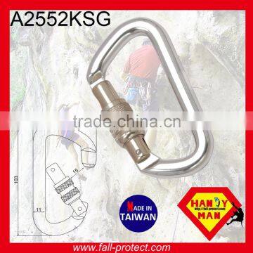 Screw Lock Mountaineer Climbing 28KN Carabiner Made Of Aluminum photo-3