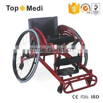 Rehabilitation therapy aluminum powder coating ultralight leisure manual sport training rugby defensive wheelchair