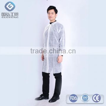 Disposable PP antistatic knee length lab coats