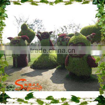 Artificial Grass Hand Topiary Park Decoration Special Shape Ornaments Artificial Topiary photo-4