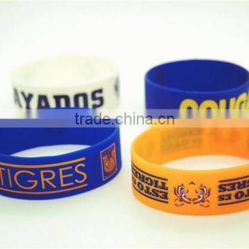 Customized Sports Silicone Whistle Slap Bracelet Wristband