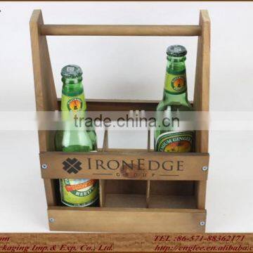 Bar Wooden Wine Bottle Holder For Display