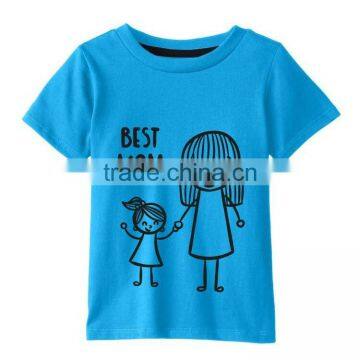 Custom screen printed 95% cotton 5% spandex kids t shirts