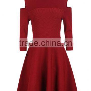 Women Fashion Dresses Winter 2017Knee Length Dress Patterns photo-2