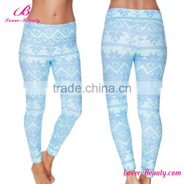 free sample blue 92 polyester 8 spandex sport compression leggings