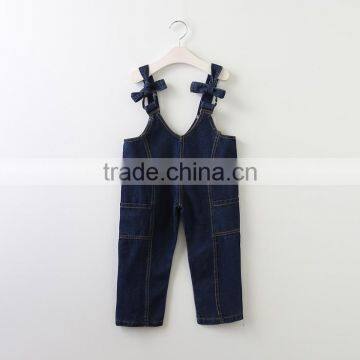 2017 Wholesale Kids Denim Overalls Fancy Girls Jeans Pants Suspenders Suit photo-2