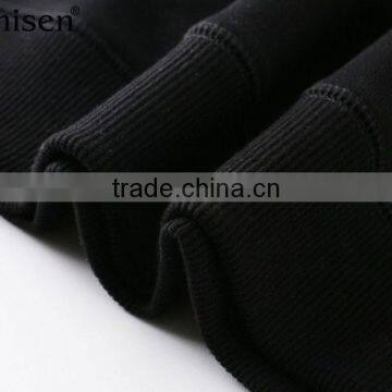 Oem Service Outdoor Windbreaker Long Sleeves Black Cvc Fleece Men Sweatshirts photo-2