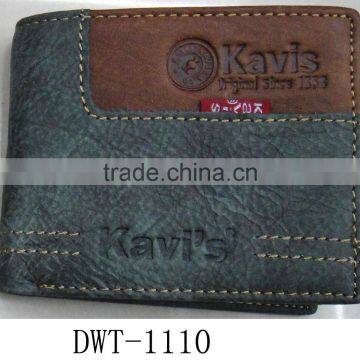 Fashion Golden Factory Men Genuine Leather Patches Work New Wallet photo-3