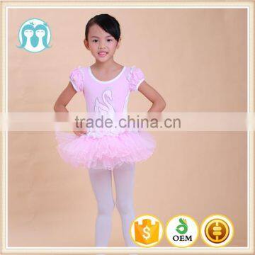 Wholesale Boutique Girls Tutu Outfits, Princess 6years Tutu swan pattern Kids Dress from Guangzhou