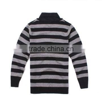 V Neck Pullover Stripe Korean Sweater Knitting Pattern photo-6