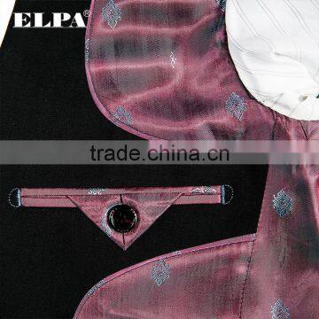 ELPA Fancy Flower Boy Black Designer 3 Piece Formal Suits for Boys