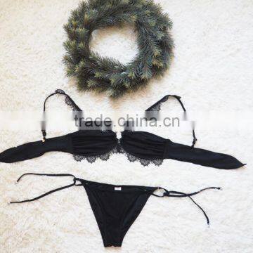 Runwaylover 5413 Hot Sale Sexy Lace Sexy Crochet Lace Bra and Panty Set photo-4