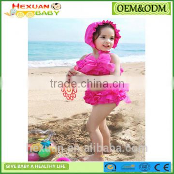 quick-dry eslamic cute kids safty printed swimwear