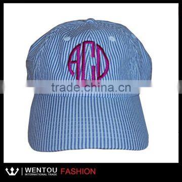 Wholesale Hot Sale Seersucker Custom Baseball Cap