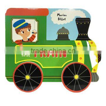 train pattern board book customizable children card book education books