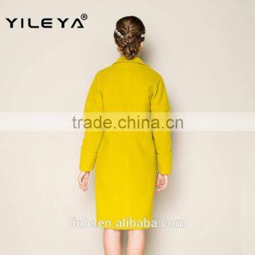 Hot Sale New Fashion High Grade Grey Long Style Ladies Hand Knitting Wool Coats photo-4