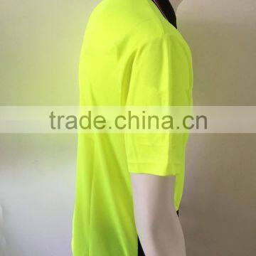 Mens Two-tone Flourescent AS/NZS High Visibility Reflective Chinastar Safety Polo Shirt photo-3