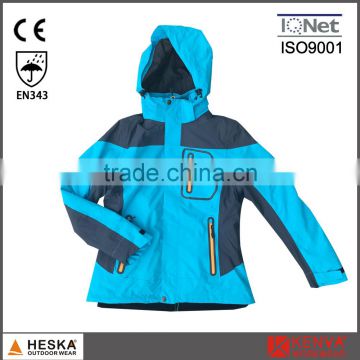 Women's waterproof and windproof fleece 3 in 1 jacket outdoor