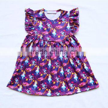 Boutique Children Pearl Pants Set Wholesale Fashion Beautity And The Beast Dress Clothes Purple Clothes For Baby Girl photo-2