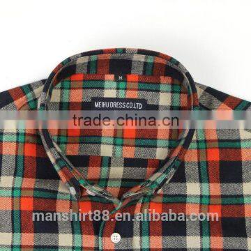 New Design Regular Long Sleeve Causal Men Shirt 100% Cotton Men Check Shirt photo-2