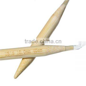 Cheap Wholesale Custom 1 Pair Bamboo 40cm Circular Knitting Needle photo-2