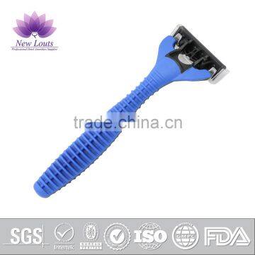 Plastic handle medical razor for shaving in hospital