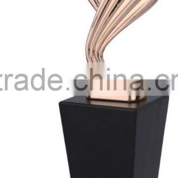 2016 High Quality Custom Wooden Base Metal Award Trophies photo-3