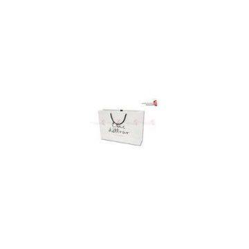 White Cardboard Paper Custom Printed Paper Bags With Logo Printing