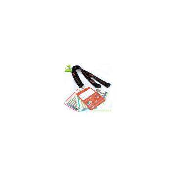 ID Card Holder Lanyard with Screen Printing Logo Sublimation Logo