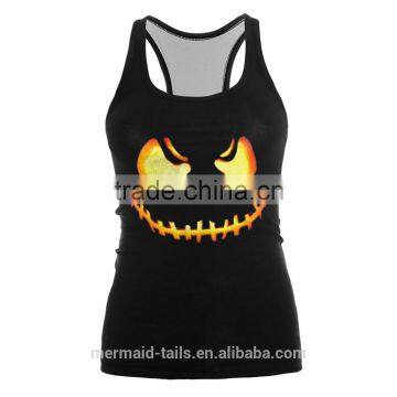 Sleeveless Bodycon Blouse T-Shirt Punk Gothic Women