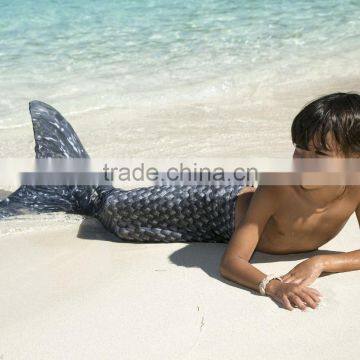 Black Swimwear Mermaid Tail With Swim Fin for Boys photo-4