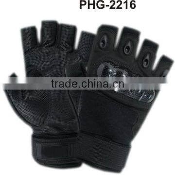 Half-finger Police Tactical leather Gloves military Tactical shooting