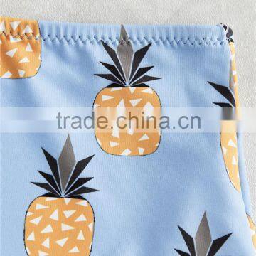 Pineapple Print Reversible Seamless Bikini High Waist Brazilian Swimwear photo-4