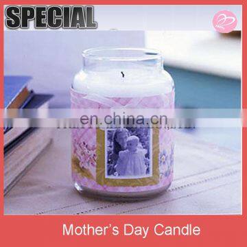 Mothers day painted candle