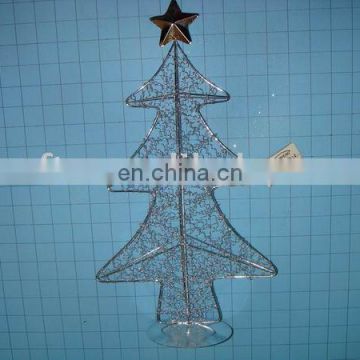 christmas iron wire tree/christmas tree with jingle bell/christmas tree