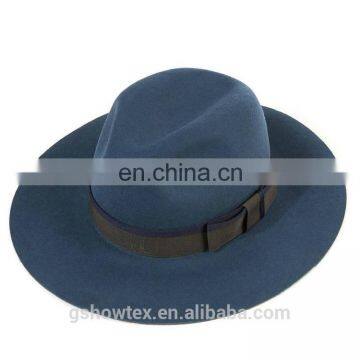 High quality Panama wool felt fedora hat