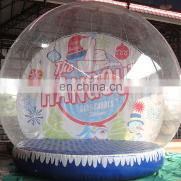 Factory Price Inflatable Christmas Snow Globe , PVC Tarpaulin Inflatable Christmas Ball For Outdoor