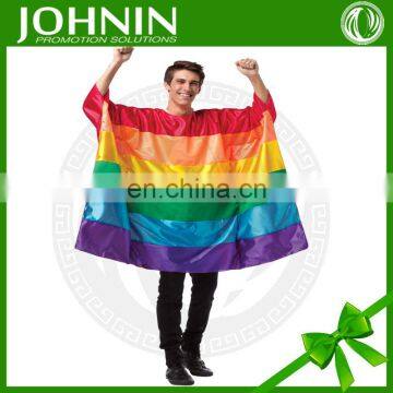 hot wholesale custom polyester promotional rainbow body flag