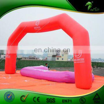 Red Color Inflatable Logo Printing Race Entrance Archway for Advertising photo-3