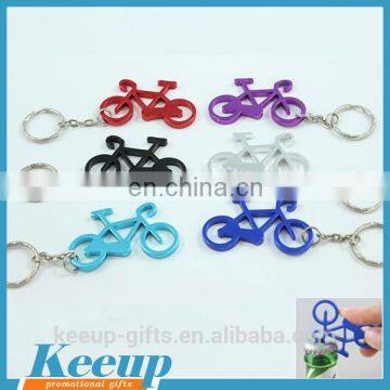 Branded Zinc Alloy Metal Bicycle Bike Bottle Opener Keyring Key Chain