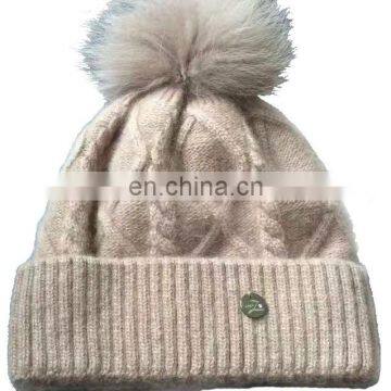 Custom Organic Bamboo Knitted Hat Beanie With Logo Flat Embroidery photo-2