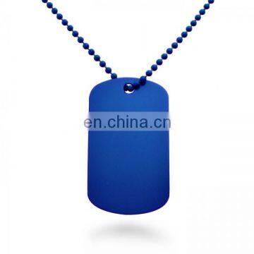 Aluminum blank dog tags with different color